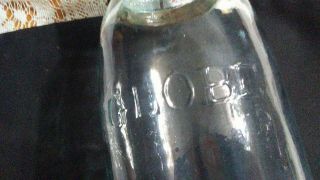 Vintage Quart Globe Canning Fruit Jar Closure & Glass Lid Light Aqua 2