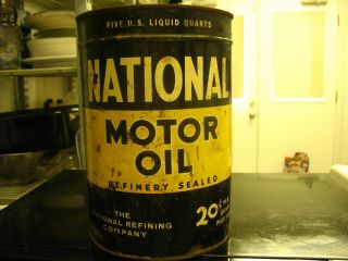 5qt National Oil Can Pre En - Ar - Co Oil