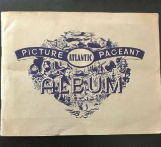 Atlantic Oil Vintage 1950’s Picture Pageant Album With 43 Cards