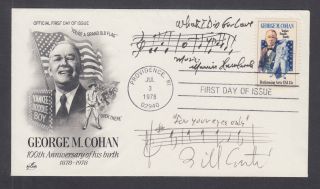 Bill Conti & Marvin Hamlish,  American Composers,  Signed George M.  Cohan Fdc