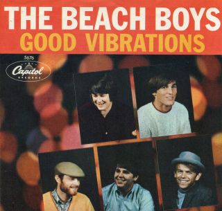 Vintage 45 R.  P.  M.  Picture Sleeve - The Beach Boys Good Vibrations