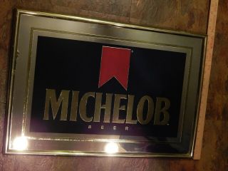 Michelob Beer Classic Logo [25  X 17  ] 1992 Bar_pub_tavern Mirror - Sign