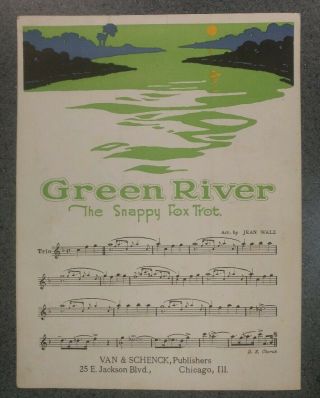 Green River Soda Sheet Music 1920 Prohibition Soft Drink Jingle by Eddie Cantor 2