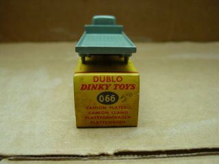 VINTAGE 60 ' S DINKY TOY DUBLO 066 BEDFORD FLATBED TRUCK NEAR 4
