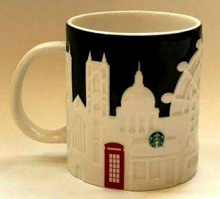 Starbucks London Relief Mug England Big Ben Tower Bridge Skyline