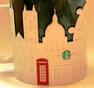 Starbucks London Relief Mug England Big Ben Tower Bridge Skyline 6