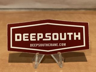 Deep South Crane Union Equipment Hardhat Operating Engineers Sticker