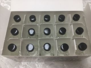 15 Boxed Mini Glass Kraken Liquor Bottles Black Spiced Rum Empty 50ml Crafts
