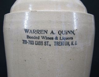 Antique Pre Prohibition Whiskey Jug Warren A Quinn From Haunted House Store Yqz