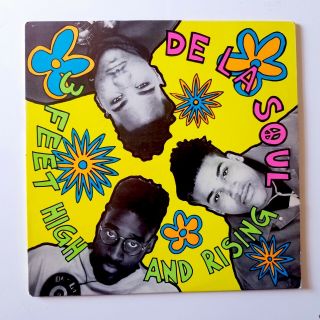 De La Soul - 3 Feet High And Rising Lp Vinyl Tommy Boy Vg,  1989