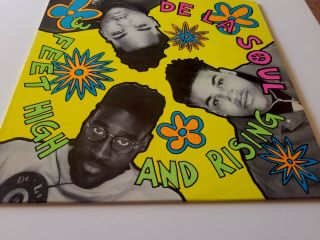 De La Soul - 3 Feet High and Rising LP vinyl Tommy Boy VG,  1989 3