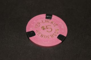 Lucky Club $5 Casino Chip Las Vegas Rated K