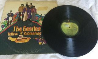 The Beatles Yellow Submarine Vinyl Record Album Vintage 1968 Sw153
