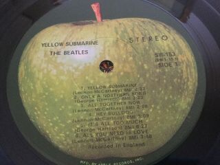The Beatles Yellow Submarine Vinyl Record Album Vintage 1968 SW153 3