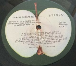 The Beatles Yellow Submarine Vinyl Record Album Vintage 1968 SW153 5