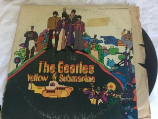 The Beatles Yellow Submarine Vinyl Record Album Vintage 1968 SW153 6