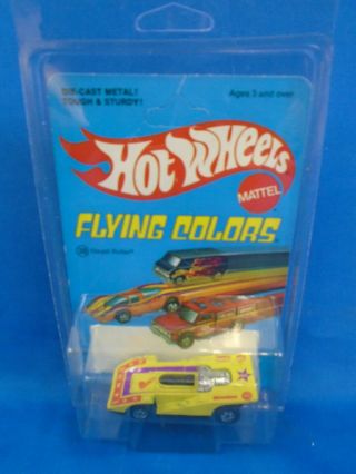 Hot Wheels Steam Roller On Flying Colors Card Hk Base.  Unpunched Card