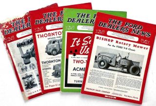 1940—the Ford Dealers News—4 Issues—ford V - 8 Cars Trucks Mercury Lincoln - Zephyr