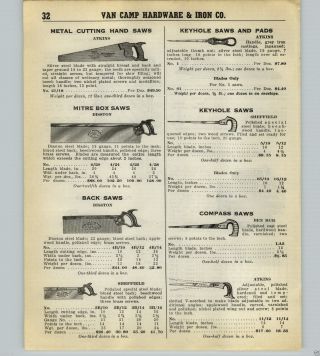 1939 40 PAPER AD Atkins Hand Saw Disston Keystone Store Display Stand Rack 2