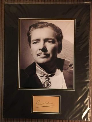 Ronald Colman,  Signed Autographed 16x12 Display,