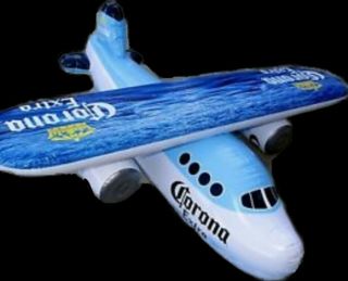 Corona Extra Inflatable Sea Plane Airplane 48 " Beer Pool Tiki Bar Party Dec