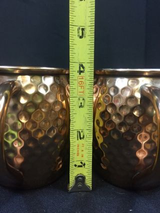 Set of 2 (Two) KETEL ONE VODKA COPPER MOSCOW MULE MUG CUP Ketel One 7