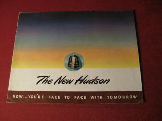 1948 Hudson Large Showroom Dealership Sales Brochure Old Booklet