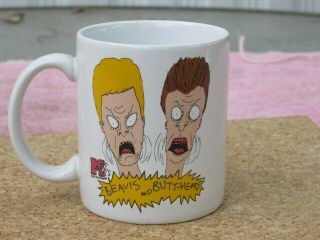 Vintage Mtv 1993 Beavis And Butthead Coffee Mug Out Of Character