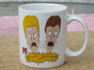 Vintage MTV 1993 Beavis and Butthead Coffee Mug Out of Character 2