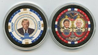 2 Donald Trump Chips Inauguration Jan,  20 2017 45th President