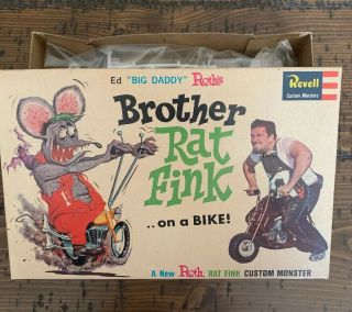 Brother Rat Fink On Bike Ed Big Daddy Roth Revell Custom Monsters