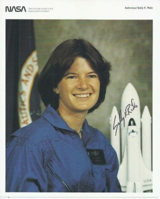 Sally K.  Ride Signed Photo Autographed 8x10 Space Astronaut Nasa Challenger