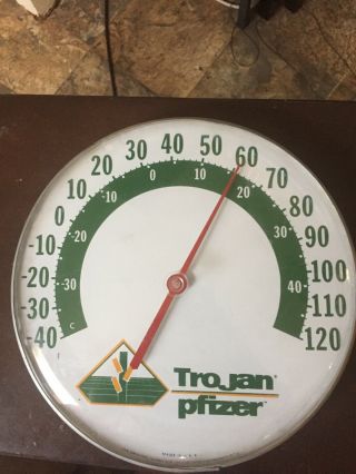 Vintage Trojan Pfizer Jumbo Thermometer