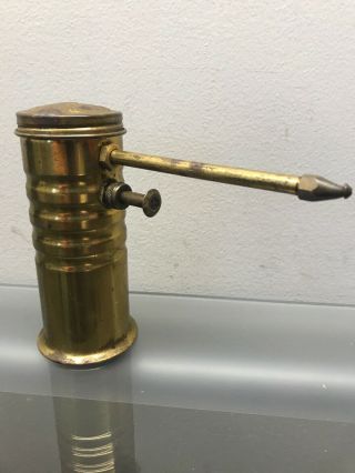 Antique Eagle No.  66 Brass Oil Can Pump Oiler - - A6