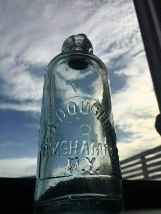 J.  Doughan Binghampton Ny Hutchinson Bottle