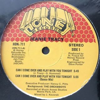 Jeanie Tracy - Can I Come Over - 12 Rare Disco Funk Og Listen Ss Boogie 80 