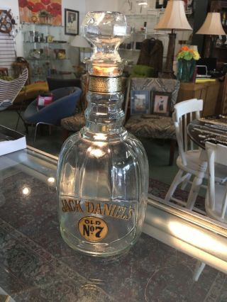 Vintage Jack Daniels Decanter Bottle Old No.  7 Master Taster Label (empty)