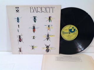 Syd Barrett - Barrett - Harvest Textured Jacket Early Uk Press Pink Floyd Psych