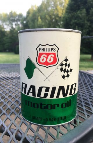 Vintage Phillips 66 Petroleum Company Racing Oil Can