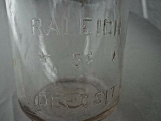 Rare Vintage Glass Milk Bottle Embossed Quart 