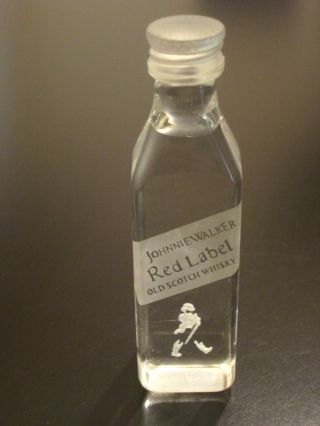 Johnnie Walker Rare Authentic Solid Glass Miniature Bottle