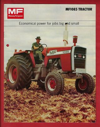 Massey Ferguson Mf 1085 Tractor 8 Page Brochure