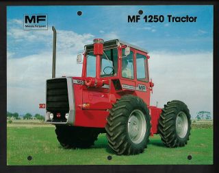Massey Ferguson Mf 1250 Tractor Specifications Brochure