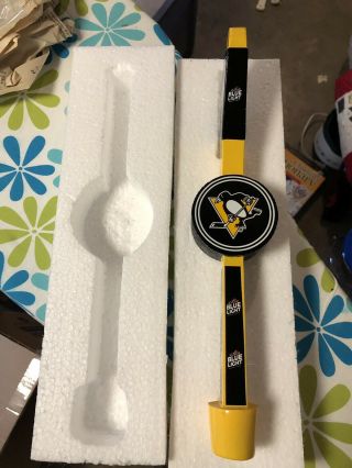 Rare Labatt Blue Light Pittsburgh Penguins Hockey Stick 13.  5 " Beer Tap Handle