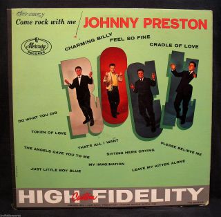 Johnny Preston - Come Rock With Me - Rare Rockabilly Promo Album - Mercury Mg 20609