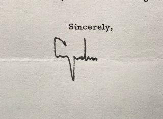 President Lyndon B.  Johnson LBJ Signed 1965 White House Letter Autographed AUTO 2