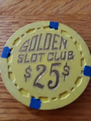 Golden Slot Club $25 Chip