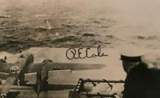 Dick Richard RE Cole Signed 4x6 Photo Jimmy Doolittle Raider USS Hornet WWII 2