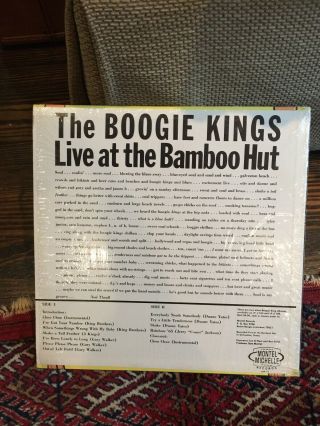 BOOGIE KINGS LP LIVE @ BAMBOO HUT GALVESTON TEXAS Private Swamp Pop R&B SOUL 3