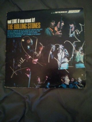 Keith Richards & Ronnie Wood Signed,  Rolling Stones,  Got Live If You Want It.